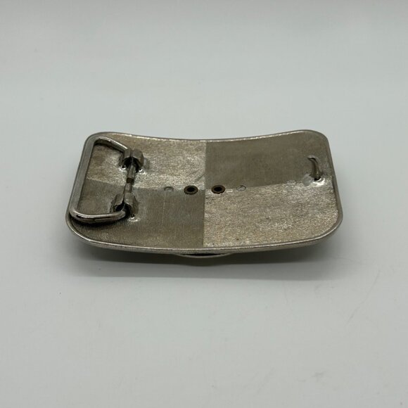 Vintage Western Style Belt Buckle Porcelain Horse Head Silver-tone - Picture 10 of 16